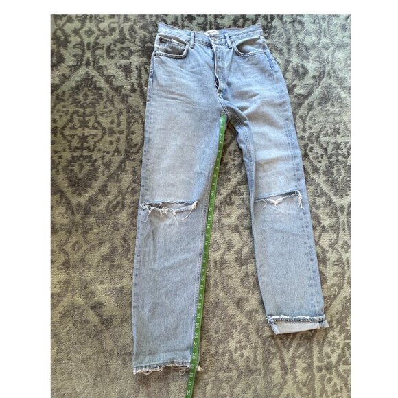 Agolde Riley Crop High Rise Straight Jeans - Picture 8 of 13
